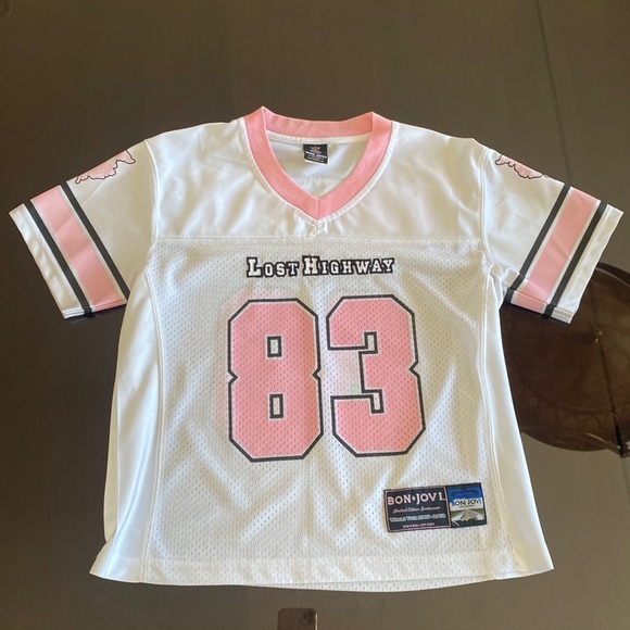 BON JOVI Lost highway world tour 2007-2008 jersey t-shirt. Women size S. - Picture 2 of 9